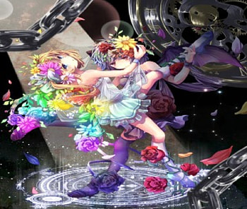 Dance, wings, black, feathers, cute, colors, beatiful, beauty, woman, lady, anime, girls, flowers, lovely, female HD wallpaper
