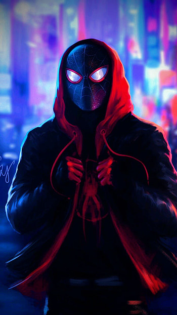 Spider man, amoled spider man, new spider man HD phone wallpaper