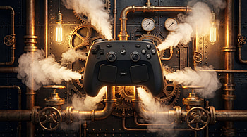 Steamworks Controller — Steampunk, Game Controller HD wallpaper