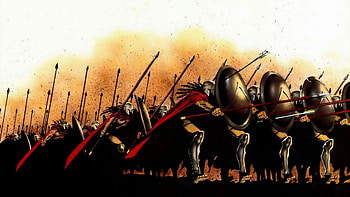 Spartan warrior, Ancient Greece, Battle formation, Mythical heroes HD wallpaper
