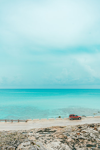 Nature, Water, Horizon, Coast, Car, Ocean, Machine HD phone wallpaper