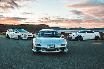 Mazda, Cars, Front View, Mazda Rx-7 HD wallpaper