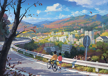 Ghibli's Whisper of the Heart Fanart . Background HD wallpaper