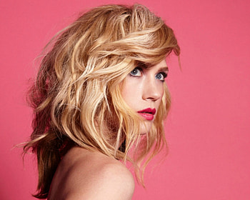 January Jones, pink, blonde, girl, actress, woman HD wallpaper
