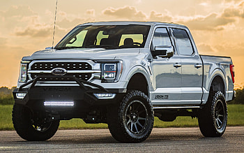 Ford F-150 Truck, 2022, Hennessey Venom 775, exterior, tuning Ford F-150, gray Ford F-150, american cars, Ford HD wallpaper