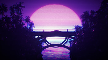 Connection Between Us, synthwave, artist, artwork, digital-art, retrowave HD wallpaper