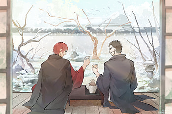 Shanks & Mihawk, Shanks (One Piece), Dracule Mihawk, Anime, One Piece HD wallpaper