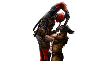 Deadpool-Wolverine, comic, Marvel, Deadpool, Wolverine HD wallpaper