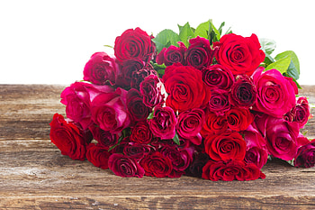 Roses, valentine, rose, bouquet, flower, red, trandafir, card HD wallpaper