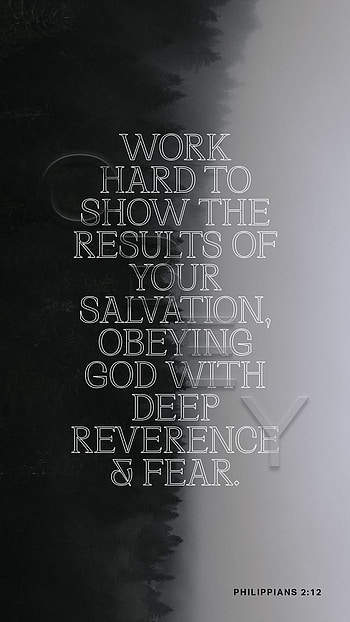 Philippians 2:12, love, deep, salvation, reverence, work, Bible, Paul, exalt, Jesus, obey, hard, revere, scripture, verse, God, results, worship, Christ, fear HD phone wallpaper