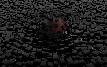 3D, Form, Ball, Forms, Destruction HD wallpaper