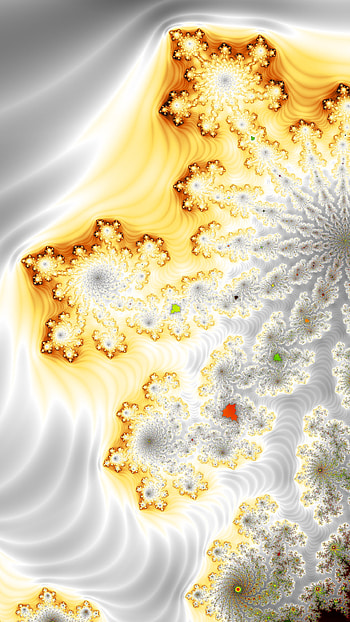 Vertical Fractal Background for Smart - White & Yellow, yellow, white, pattern, psychedelic, trippy, Abstract, fractal HD phone wallpaper