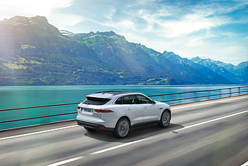Car, Jaguar F-Pace, motion blur HD wallpaper