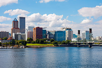 Portland Oregon skyline, Autism spectrum therapies HD wallpaper