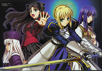 fate stay night girls, night, girls, stay, fate HD wallpaper