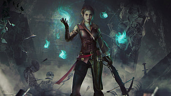 Warrior, girl archer, Dungeons & Dragons HD wallpaper