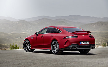 2023, Mercedes-AMG GT63 S E Performance 4-Door, , exterior, rear view, new red GT63, German cars, Mercedes HD wallpaper