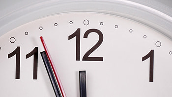White wall clock, Lunch break, Time to relax, Work-life balance HD wallpaper