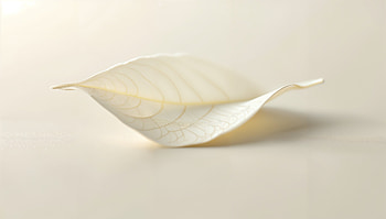 Serene White Tea: A Ultra, leaf, nature, minimalist, white HD wallpaper