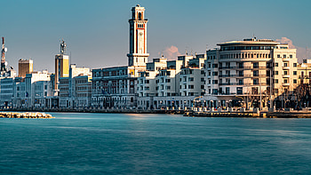 Bari waterfront, Spring in Bari, Bari spring, Bari HD wallpaper