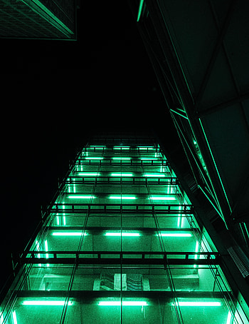 Dark, Neon, Design, Construction, Glow, Light Bulbs HD phone wallpaper