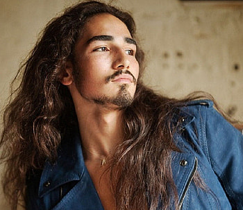 Willy C, model, long hair, male, awesome HD wallpaper