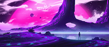Waiting For Sunrise , synthwave, retrowave, artist, artwork, digital-art, artstation HD wallpaper
