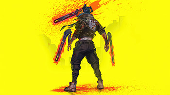 Chainsaw Man X Cyberpunk , chainsaw-man, anime, cyberpunk, artist, artwork, digital-art, artstation HD wallpaper