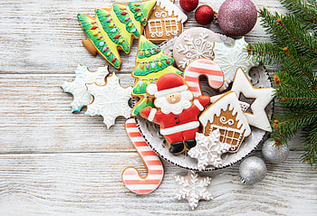 gingerbread, food, cookie HD wallpaper