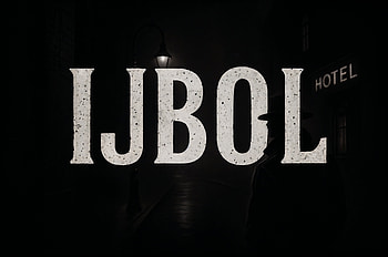 IJBOL Ultra – Dark Hotel Mystery Scene, typography HD wallpaper
