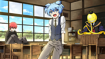 Anime - Assassination Classroom Koro-sensei Nagisa Shiota Karma Akabane Bakgrund HD wallpaper