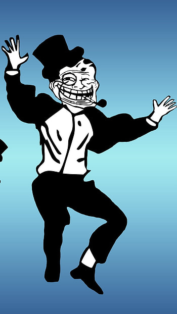Funny Memes, Troll Face, Dancing HD phone wallpaper