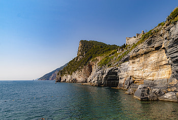 Nature, Trees, Sky, Sea, Rock, Cliff HD wallpaper