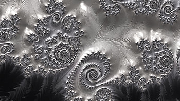 Trippy Psychedelic Fractal, grey, silver, Abstract, fractal HD wallpaper