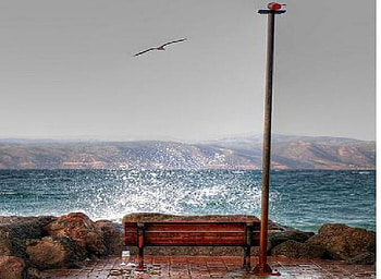 bench istanbul coasts, sea, bench, waves, istanbul HD wallpaper