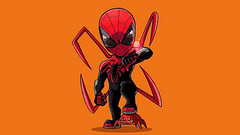 Scarlet Spider Man Heroic Swing, scarlet-spider, spiderman, superheroes, artist, artwork, digital-art HD wallpaper
