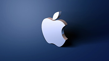 Apple shadow , blue, shadow, color, mac, beautiful, , sign, company, technology, apple HD wallpaper