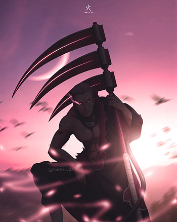 Hidan, naruto, naruto , akatsuki , itachi, akatsuki, zinetsu artz, anime HD phone wallpaper
