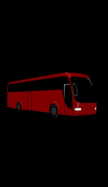 Bus, red bus, ardtun, vehicle HD phone wallpaper