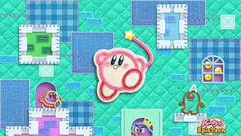 Kirby's Epic Yarn, Kirby, Video Game HD wallpaper