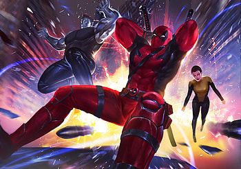 Deadpool Negasonic Colossus Artwork, deadpool, artist, artwork HD wallpaper