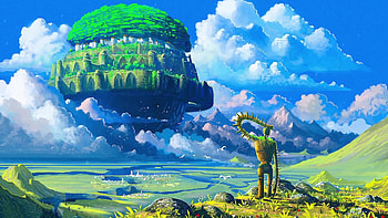 Castle in the Sky, Studio Ghibli HD wallpaper