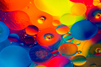 Colorful, abstract, bubbles HD wallpaper