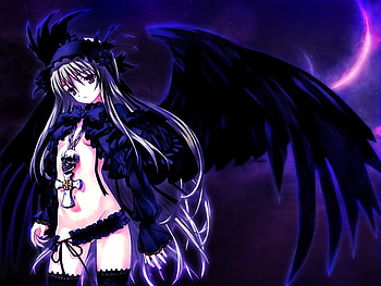 dark angel, other, angel, anime, dark HD wallpaper