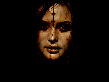 I Know Pain, blood shoot, stitched, eyes, goth, woman, female HD wallpaper