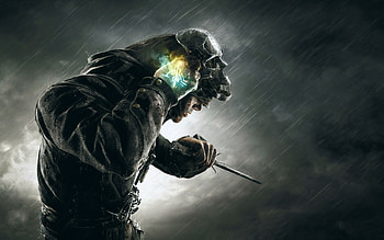 Dishonored, Corvo skull mask, 1440p resolution HD wallpaper