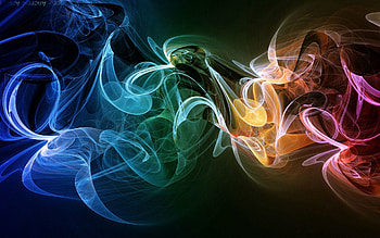Abstract, Smoke, Multicolored, Motley, Form, Clot HD wallpaper