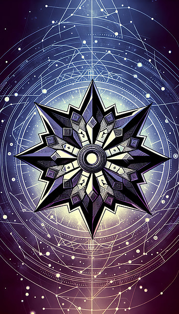 Cosmic Shuriken , mandala, geometry, Artwork, Abstract HD phone wallpaper