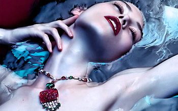 Water, sexy, girl, model HD wallpaper
