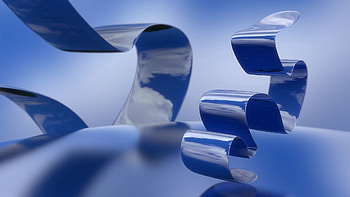 Sky, Clouds, Reflection, 3D, Metal, Compound HD wallpaper